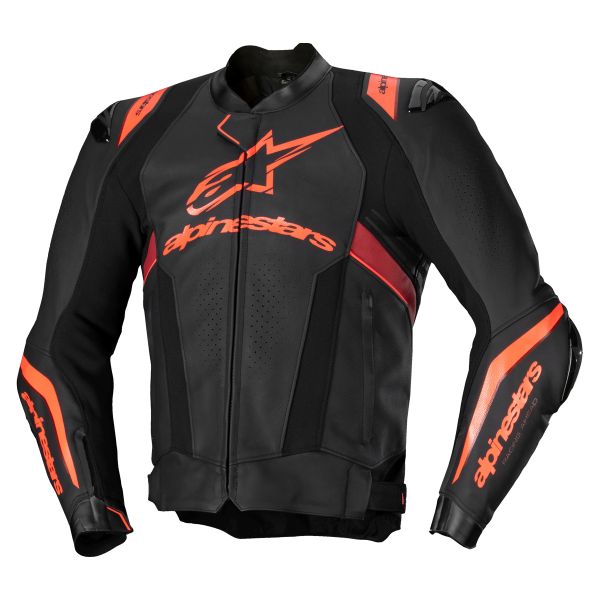 Motorradjacke Alpinestars Missile V3 Ignition Black Red Fluo Dark Red Motorradjacke Alpinestars Missile V3 Ignition Black Red Fluo Dark Red