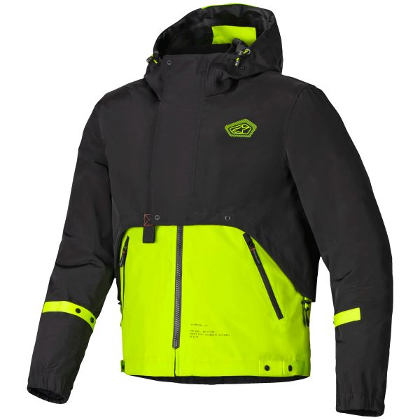 Motorradjacke Alpinestars Mootant WP Parka Lime Punch Black Motorradjacke Alpinestars Mootant WP Parka Lime Punch Black