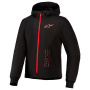 Motorradjacke Alpinestars Radium Tech Hoodie Black Bright Red
