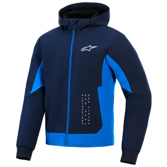 Motorradjacke Alpinestars Radium Tech Hoodie Night Navy Royal Blue