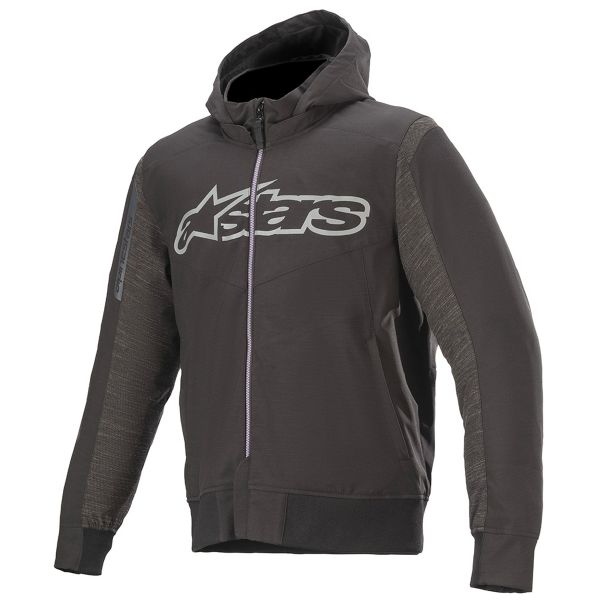 Motorradjacke Alpinestars Rhod Windstopper Hoodie Asphalt Black