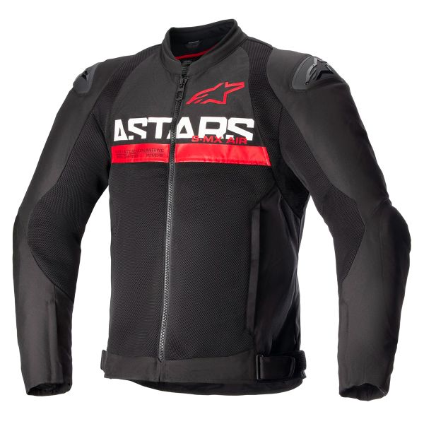 Motorradjacke Alpinestars Smx Air Schwarz Bright Red Motorradjacke Alpinestars Smx Air Schwarz Bright Red