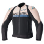 Motorradjacke Alpinestars Smx Air Light Brown Black Sodalite Blue