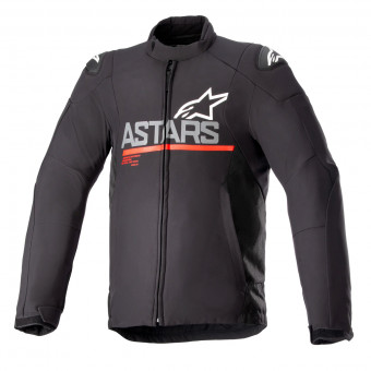 Motorradjacke Alpinestars SMX Waterproof Black Ash Grey Bright Red Motorradjacke Alpinestars SMX Waterproof Black Ash Grey Bright Red