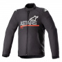 Motorradjacke Alpinestars SMX Waterproof Black Dark Grey Bright Red