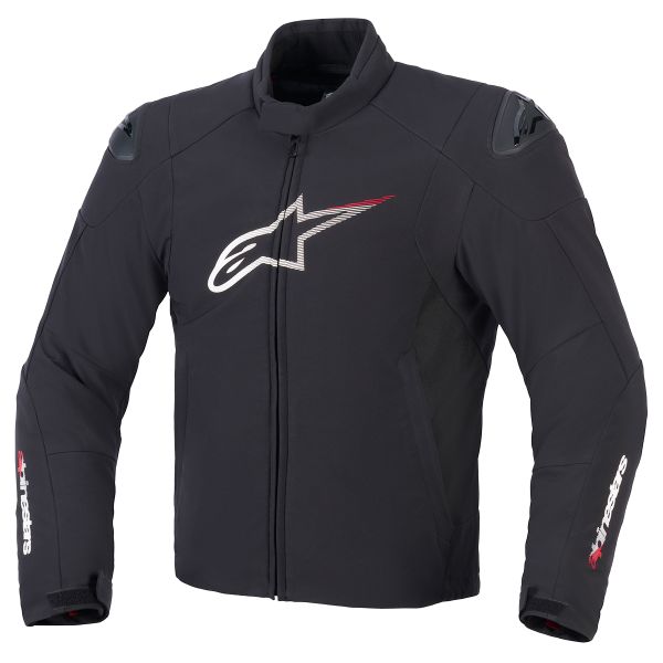 Motorradjacke Alpinestars SMX Waterproof Black White Bright Red