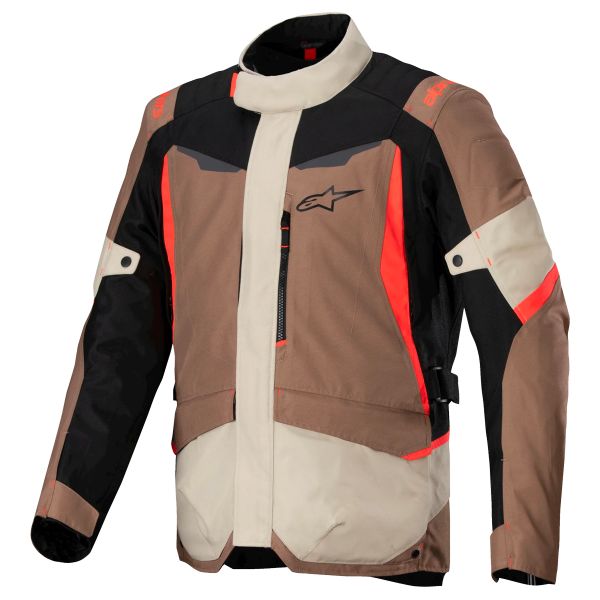 Motorradweste Alpinestars ST-1 Waterproof Dark Khaki Sand Black Red Fluo Motorradweste Alpinestars ST-1 Waterproof Dark Khaki Sand Black Red Fluo