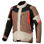 Motorradweste Alpinestars ST-1 Waterproof Dark Khaki Sand Black Red Fluo