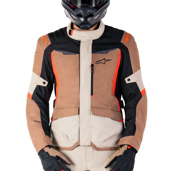 Alpinestars ST-1 Waterproof Dark Khaki Sand Black Red Fluo