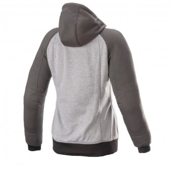 Alpinestars Stella Chrome Sport Hoodie Grey Tar Diva Pink