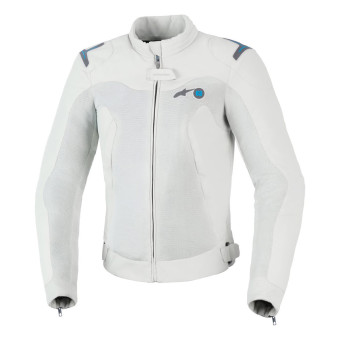 Motorradjacke Alpinestars Stella Circal-1 Air Metal Gray Methyl Blue