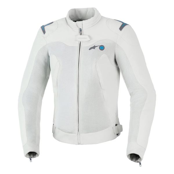Motorradjacke Alpinestars Stella Circal-1 Air Metal Gray Methyl Blue