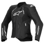 Motorradjacke Alpinestars Stella Dusk Leather Black White