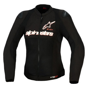 Motorradjacke Alpinestars Stella Smx Air Black White Red Fluo