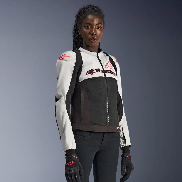 Alpinestars Stella Smx Air Ice Gray Black Coral Fluo