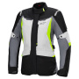 Motorradweste Alpinestars Stella ST-1 Waterproof Ice Gray Black Yellow Fluo