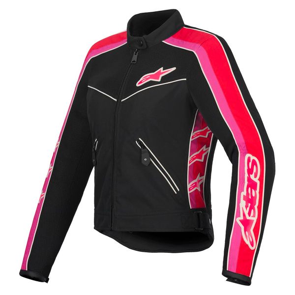 Motorradjacke Alpinestars Stella T-Dyno Air Black Bright Red Fuchsia Motorradjacke Alpinestars Stella T-Dyno Air Black Bright Red Fuchsia
