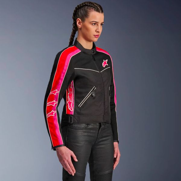 Alpinestars Stella T-Dyno Air Black Bright Red Fuchsia