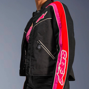 Alpinestars Stella T-Dyno Air Black Bright Red Fuchsia