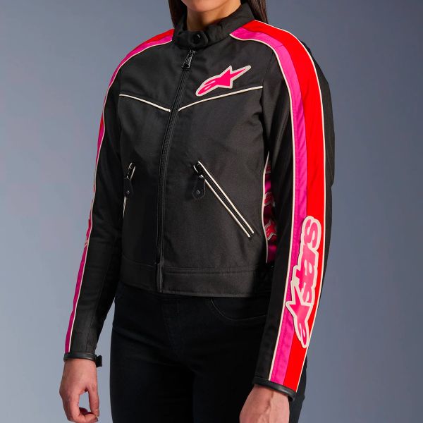 Alpinestars Stella T-Dyno WR Black Bright Red Fuchsia