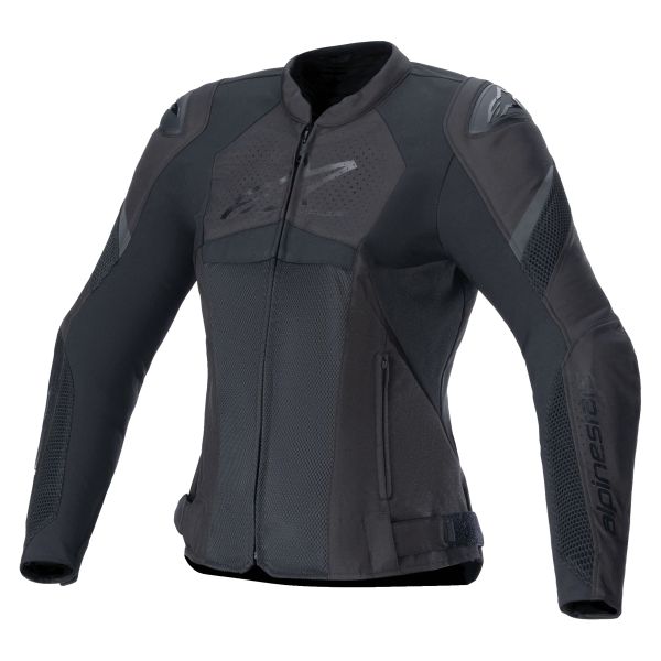 Motorradjacke Alpinestars Stella T-GP Plus R V4 Airflow Black Black Motorradjacke Alpinestars Stella T-GP Plus R V4 Airflow Black Black
