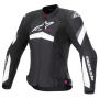 Motorradjacke Alpinestars Stella T-GP Plus R V4 Black White