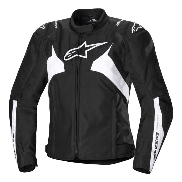 Motorradjacke Alpinestars Stella T-Jaws V4 WP Black White Motorradjacke Alpinestars Stella T-Jaws V4 WP Black White