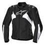 Motorradjacke Alpinestars Stella T-Jaws V4 WP Black White