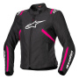 Motorradjacke Alpinestars Stella T-SPS V2 WP Black White Diva Pink