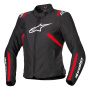 Motorradjacke Alpinestars Stella T-SPS V2 WP Black White Red Fluo