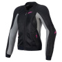 Motorradjacke Alpinestars Stella Troop Air Black Ash Gray Pink Fluo