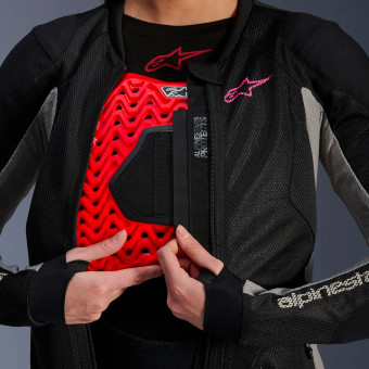 Alpinestars Stella Troop Air Black Ash Gray Pink Fluo