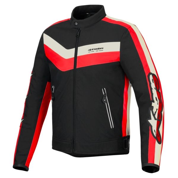 Motorradjacke Alpinestars T-Dyno WR Black Bright Red Ecru Motorradjacke Alpinestars T-Dyno WR Black Bright Red Ecru