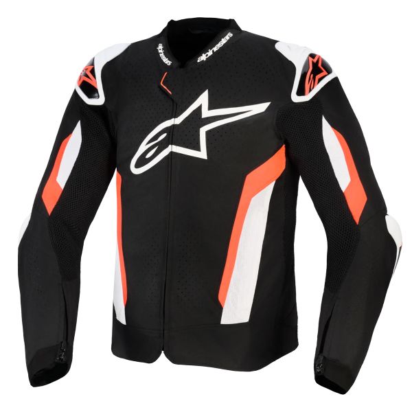 Motorradjacke Alpinestars T-GP Air Black Red Fluo
