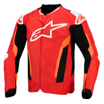 Motorradjacke Alpinestars T-GP Air Bright Red Red Fluo Black