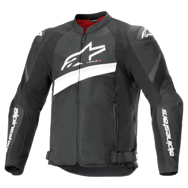 Motorradjacke Alpinestars T-GP Plus R V4 Airflow Black White Motorradjacke Alpinestars T-GP Plus R V4 Airflow Black White