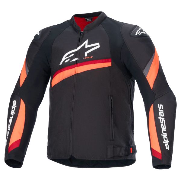 Motorradjacke Alpinestars T-GP Plus R V4 Black Red Fluo Motorradjacke Alpinestars T-GP Plus R V4 Black Red Fluo