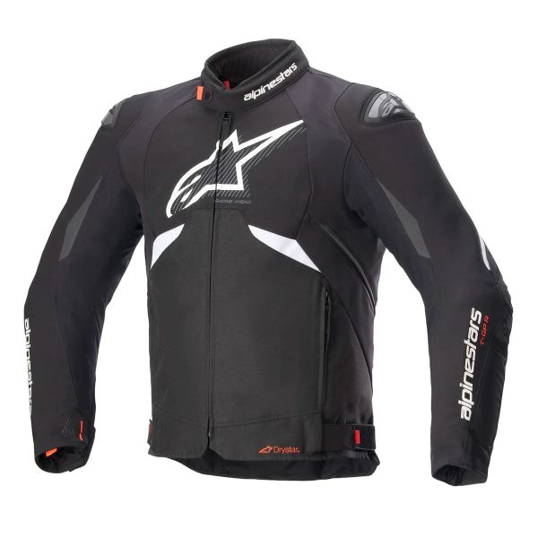 Motorradjacke Alpinestars T-GP R V3 Drystar Black White Motorradjacke Alpinestars T-GP R V3 Drystar Black White