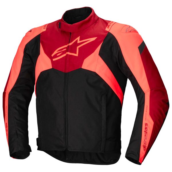 Motorradjacke Alpinestars T-Jaws V4 WP Black Red Fluo Dark Red Motorradjacke Alpinestars T-Jaws V4 WP Black Red Fluo Dark Red