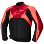 Motorradjacke Alpinestars T-Jaws V4 WP Black Red Fluo Dark Red