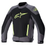 Motorradjacke Alpinestars T SP X Superair Tar Grey Black Yellow Fluo