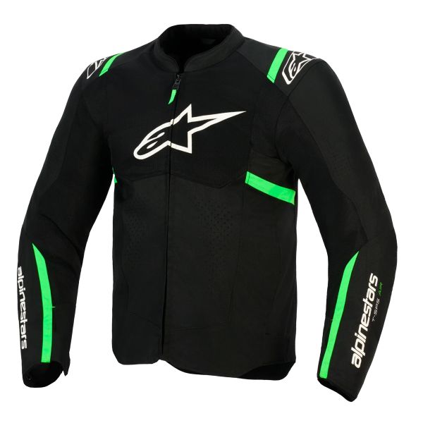 Motorradjacke Alpinestars T-SPS Air V2 Black Fluo Green