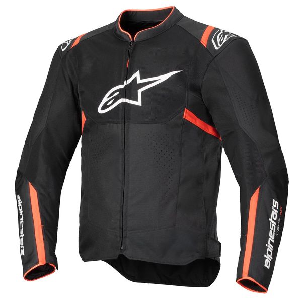 Motorradjacke Alpinestars T-SPS Air V2 Black Red Fluo Motorradjacke Alpinestars T-SPS Air V2 Black Red Fluo