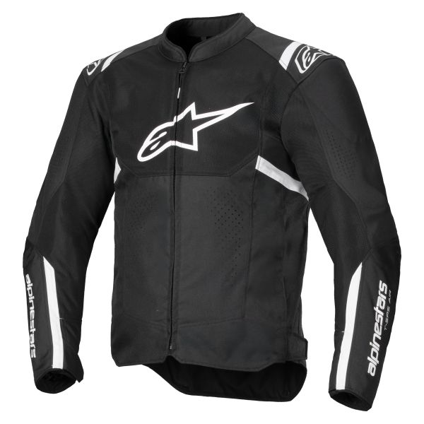 Motorradjacke Alpinestars T-SPS Air V2 Black White Motorradjacke Alpinestars T-SPS Air V2 Black White