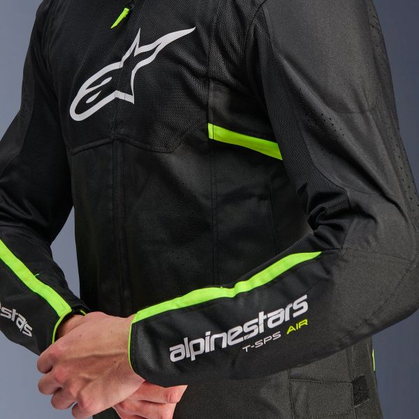 Alpinestars T-SPS Air V2 Black Yellow Fluo