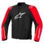 Motorradjacke Alpinestars T-SPS V2 WP Black Red Fluo