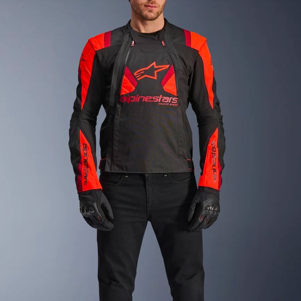 Alpinestars T-Stunt Air Black Red Fluo Dark Red