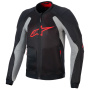 Motorradjacke Alpinestars Troop Air Black Ash Gray Bright Red