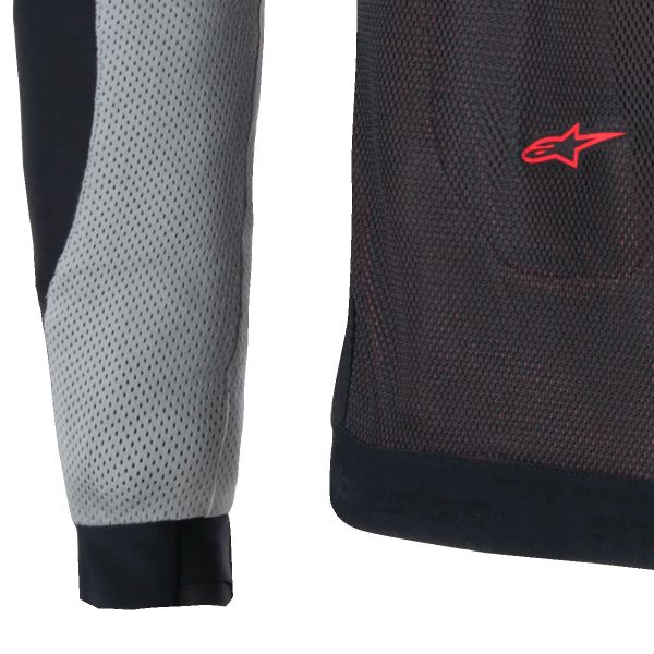 Alpinestars Troop Air Black Ash Gray Bright Red