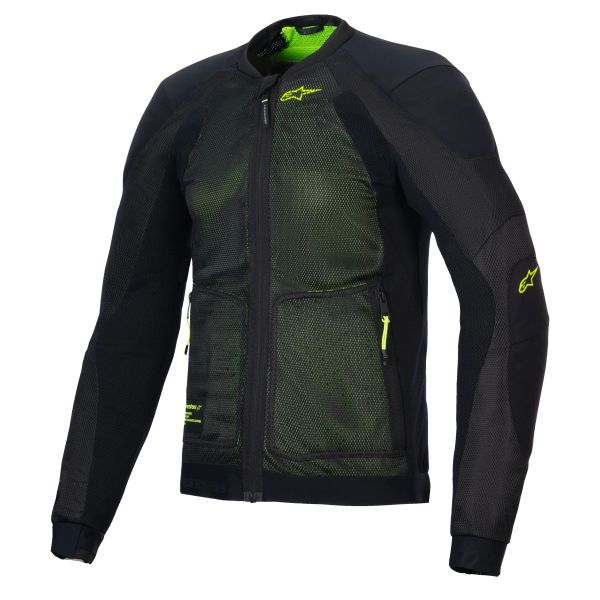 Motorradjacke Alpinestars Troop Air Black Yellow Fluo Motorradjacke Alpinestars Troop Air Black Yellow Fluo